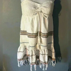 Billabong‎ Cotton Strapless Striped Sundress, Size small